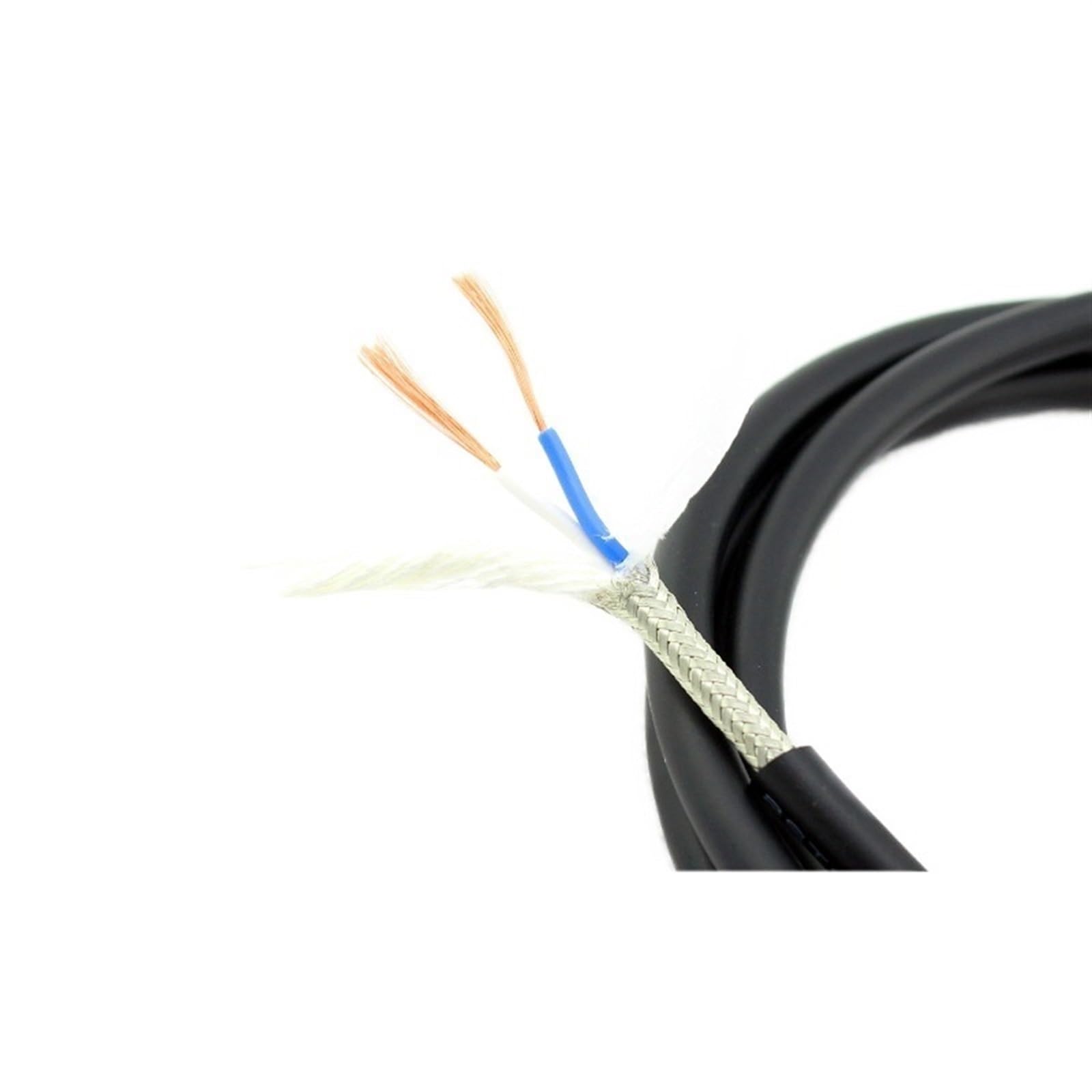 Kabel sygnałowy audio do wzmacniacza, kabel audio do wzmacniacza z osłoną folii, ekranowany kabel 2-przewodowy, przewody