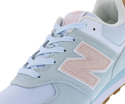 New Balance 574 GS Girls Shoes Size 6.5, Color: Blue/Pink/Brown3