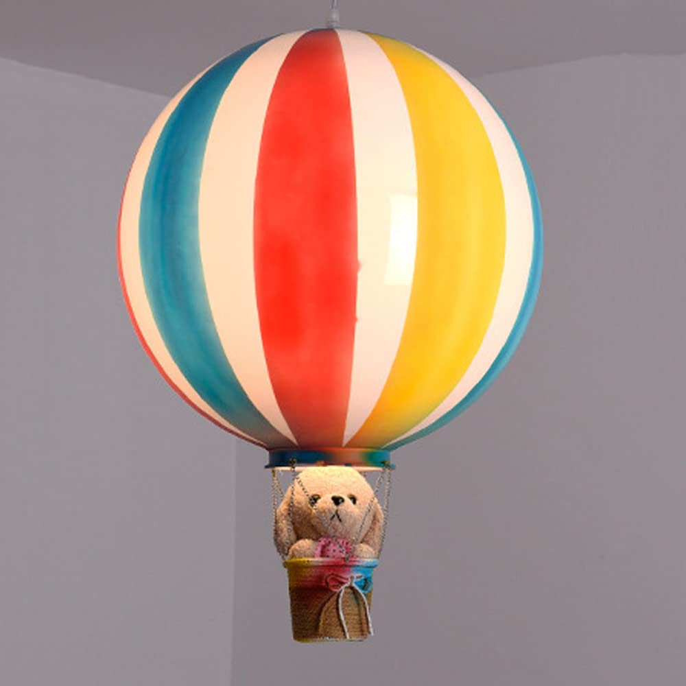 Lampada da soffitto Lampadari a sospensione a forma di mongolfiera, Decorazione boutique Lampada a sospensione a soffitto per camera da letto per ragazzi/ragazze Paralume in acrilico, Lampada a