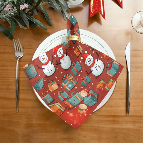 Servilletas de Tela Navidad Copo de Nieve Pack 6 miniatura 3