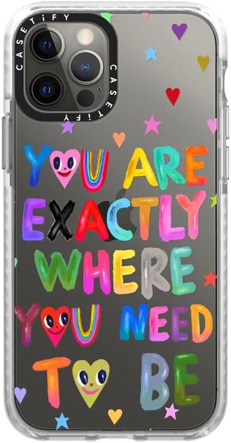 CASETiFY Impact Case for iPhone 12/12 Pro - You are Exactly - Clear Frost