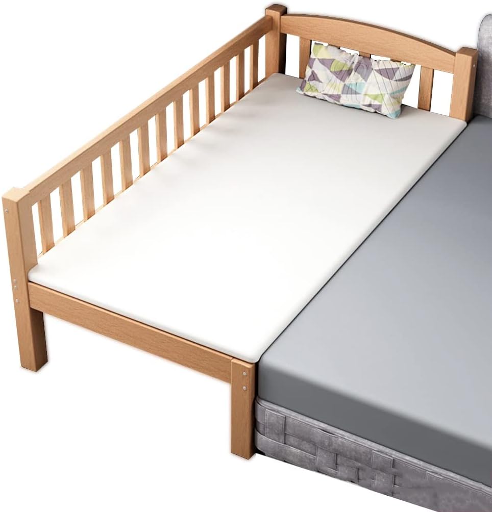 Cama de Bebé, Cama de Empalme de 40cm de Alto Pie Ensanchado, con Barandilla de 3 Lados, Marco de Cama de Plataforma de Madera, Adecuado para Niños Niñas Niños Dormitorio ( Color : Style 1 , Size : 20