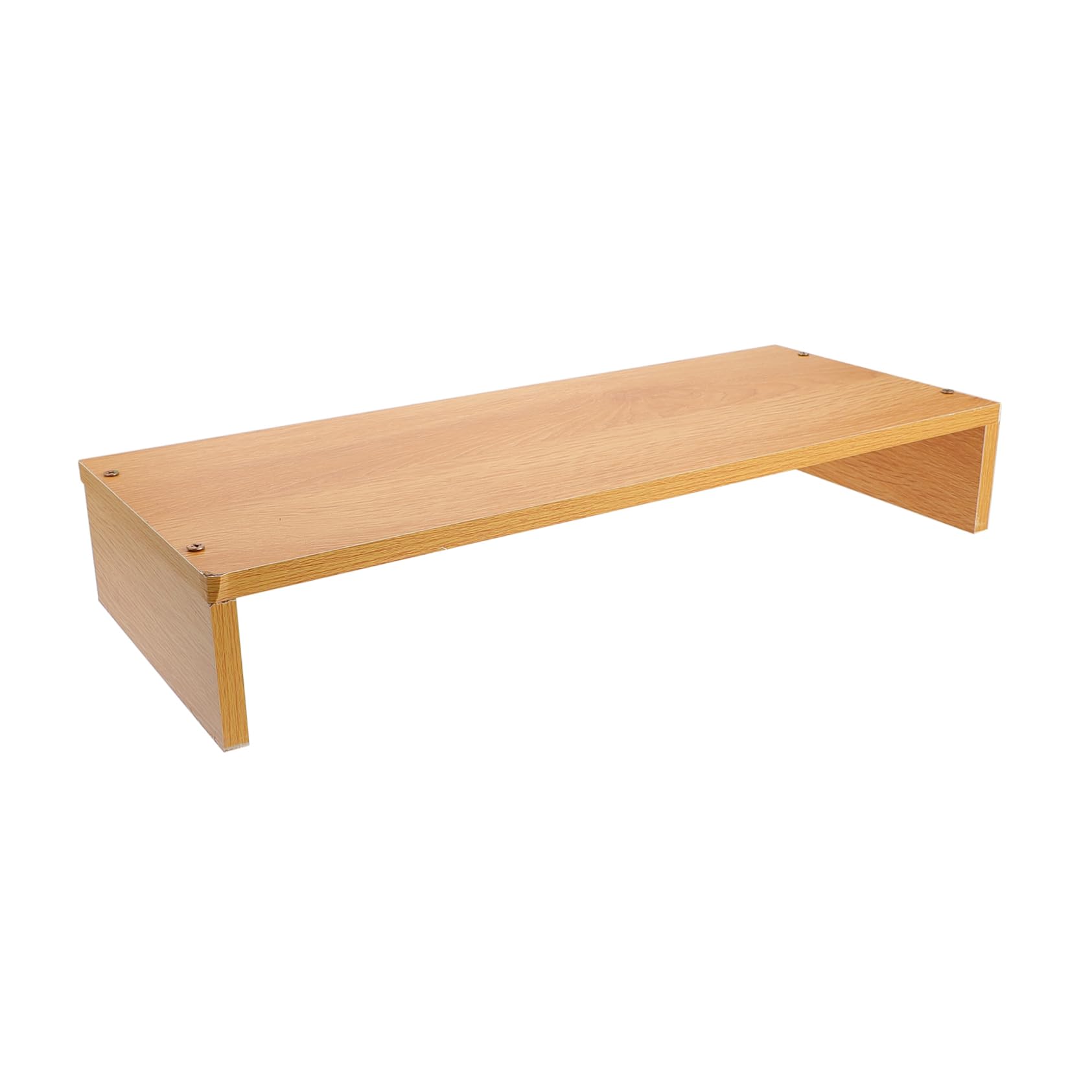 Base para pantalla de computadora elevadora de madera con organizador de escritorio integrado