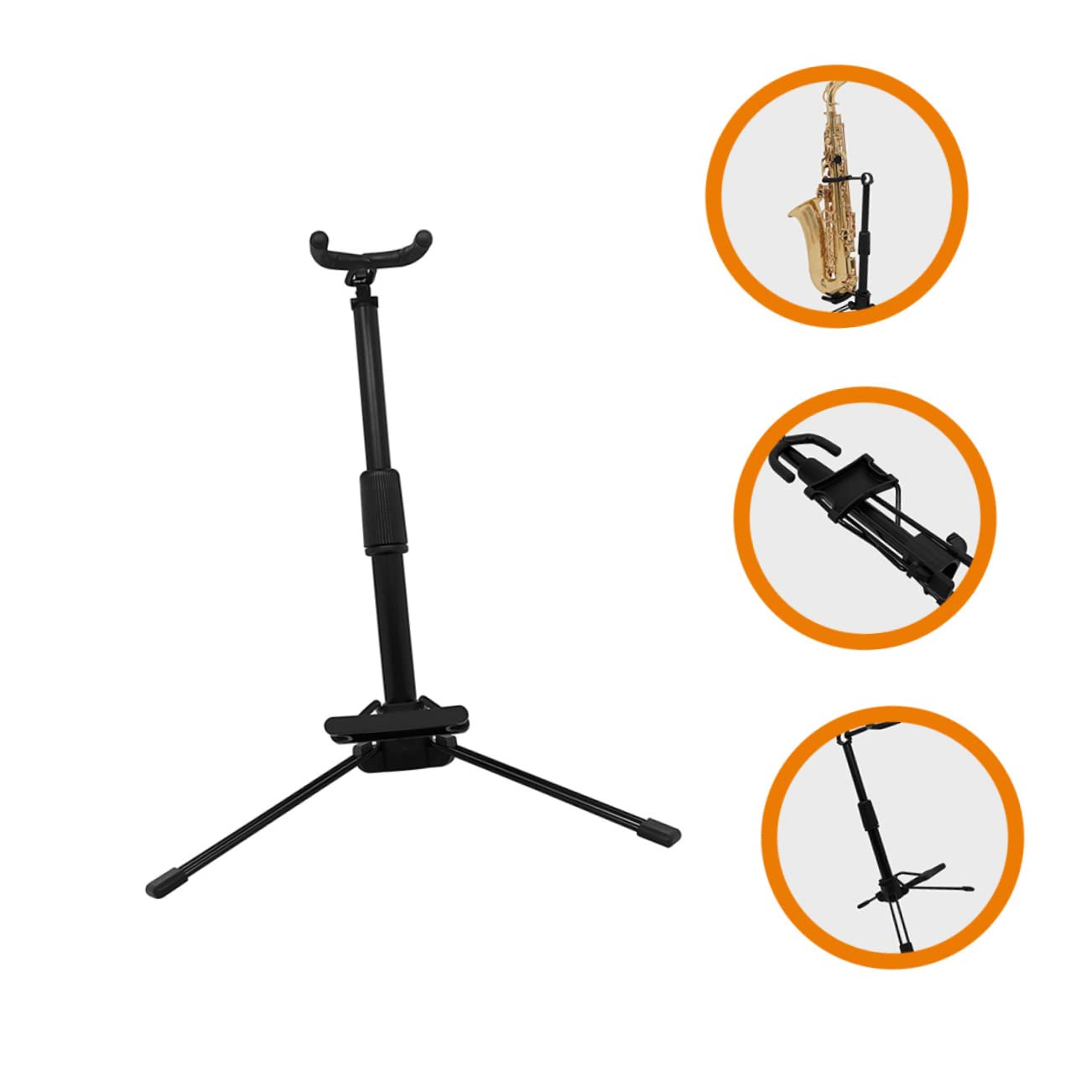 Toyvian Supporto Pieghevole Per Flauto e Clarinetto Stand Portatile Per Oboe Strumento Musicale Salvaspazio Antiscivolo e Stabile Per Musicisti e Studenti