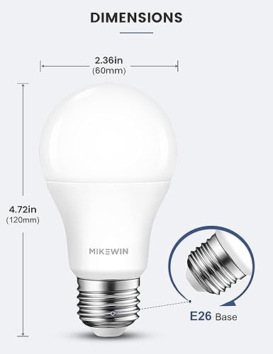 Miniatura 7 de MikeWin Bombillas de luz para exteriores, 3000 K, blanco cálido, 12 W (equivalente a 100 W) con sensor de luz LED de encendido y apagado automático