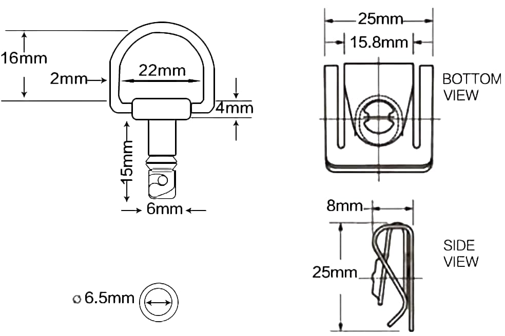 Miniatura 2 de VPZMT Tornillos cromados de liberación rápida para motocicleta de 14 de giro, pernos de carenado, pernos de cuarto de vuelta + clips para Honda,