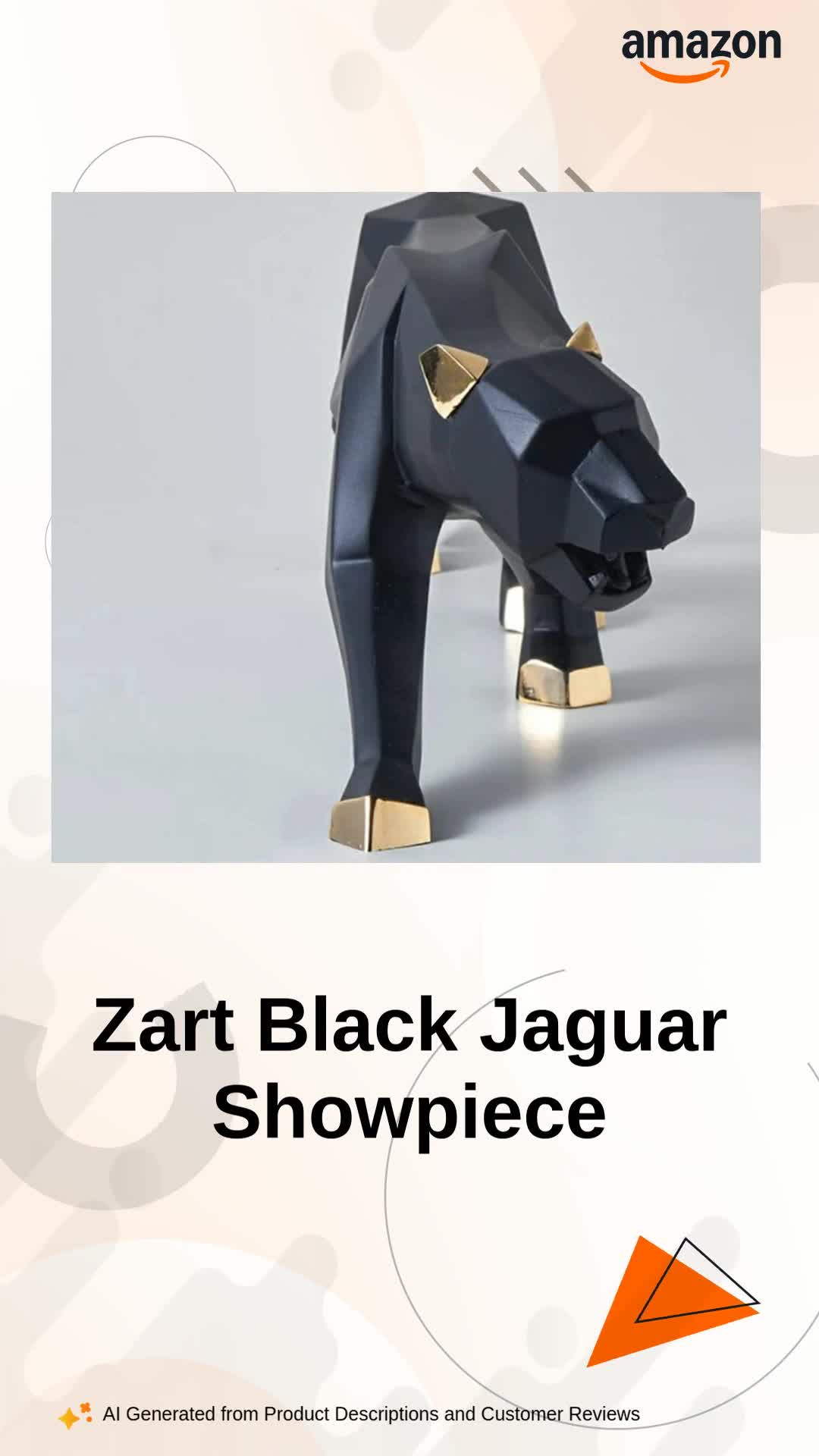 Buy zart Resin Black Jaguar Showpiece For Home Decor/Black Panther