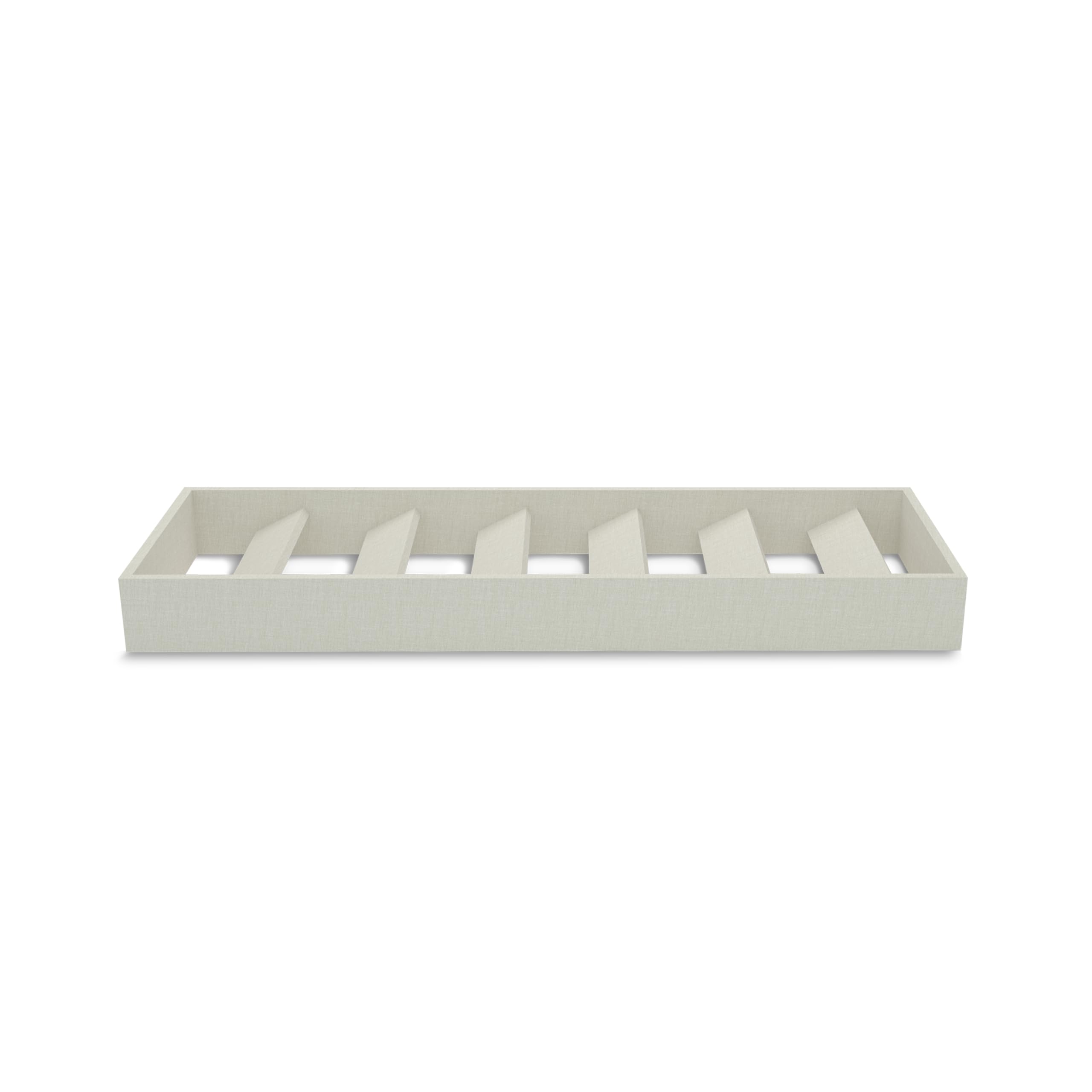duehome | Zapatero Interior 6 Baldas, Zapatero Complementario Canape Luxury, Acabado en Textil, Medidas: 144,5 cm (Largo) x 13,5 cm (Alto) x 44 cm (Fondo)