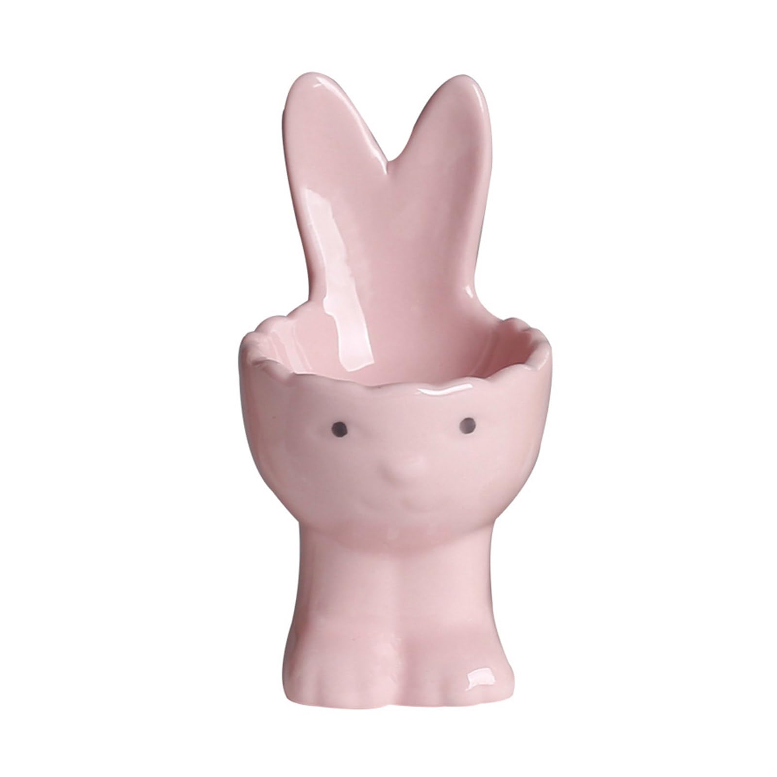 Tsophreniq Ceramic Rabbits Eggs Tray Secure Nonslip Condiment Decorative Accent Kitchen Accessories Breakfast Eggs Holder Ceramic Gift