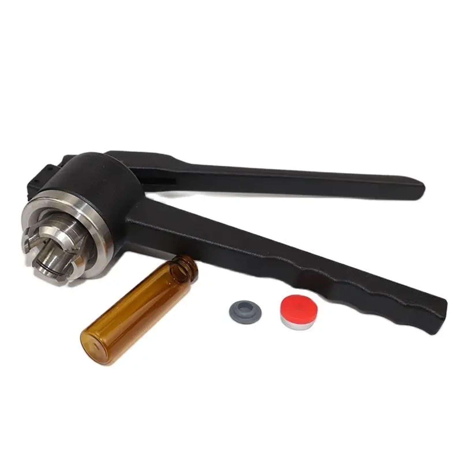 Alicate Crimpador Manual Engarzadora de viales vidrio 13 mm/15 mm/20 mm | Herramientas de taponado y prensado de botellas for sellado de viales(Perfume Capper,15mm)