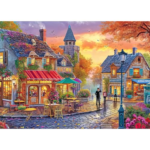 Puzzle 1000 pièces, puzzle adulte, un puzzle difficile, jeux de puzzle pour toute la famille, cadeaux pour femmes, cadeaux pour hommes, thème : route néon
