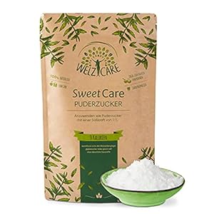 SweetCare PREMIUM poedersuiker – suikervervanger – 100% veganistisch – geen calorieën – low carb – met erythritol en…