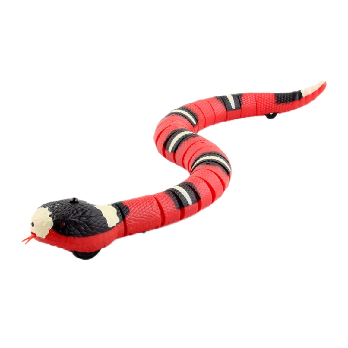 Inducción juguete serpiente, juguete interactivo de gato de gato USB, juguete de juego de perros para mascotas para mascotas (rojo) juguete serpiente serpiente juguete serpiente para gatos juguete se