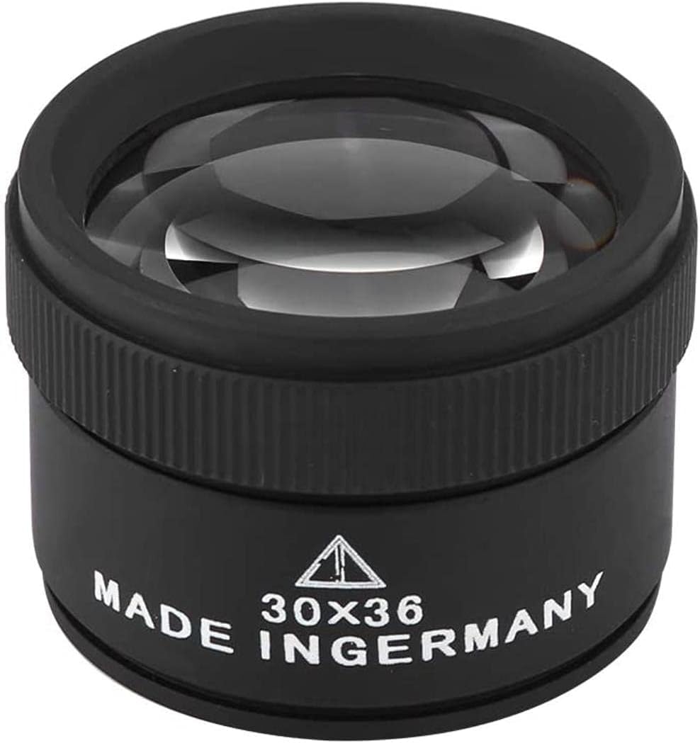 30X Optics Loupes Magnifier Portable Jewelers Eye Loupe Magnifier Premium Jewelry Magnifier for Jeweler,Coins,Stamps Gems Jewelry Rocks Stamps Coins Watches Hobbies Jewelries Loupes Tool
