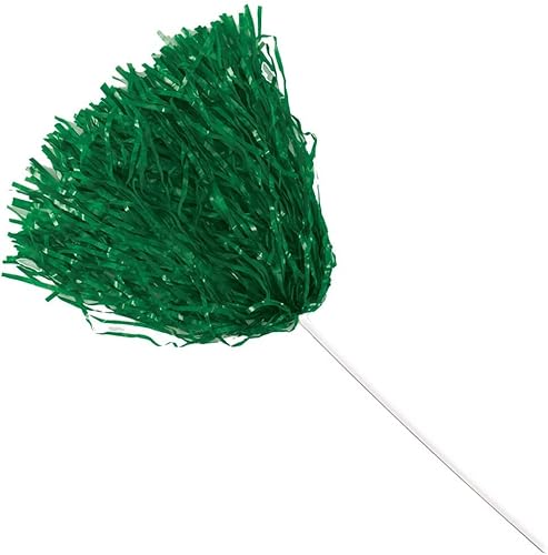 Anderson's Premium Kelly Green School Spirit Shakers, Cheerleader Pom Poms, Sports Fan, Football, Basketball, Homecoming, Squad, Team, Party, Dance Club, Performance, Celebration Pack of 10