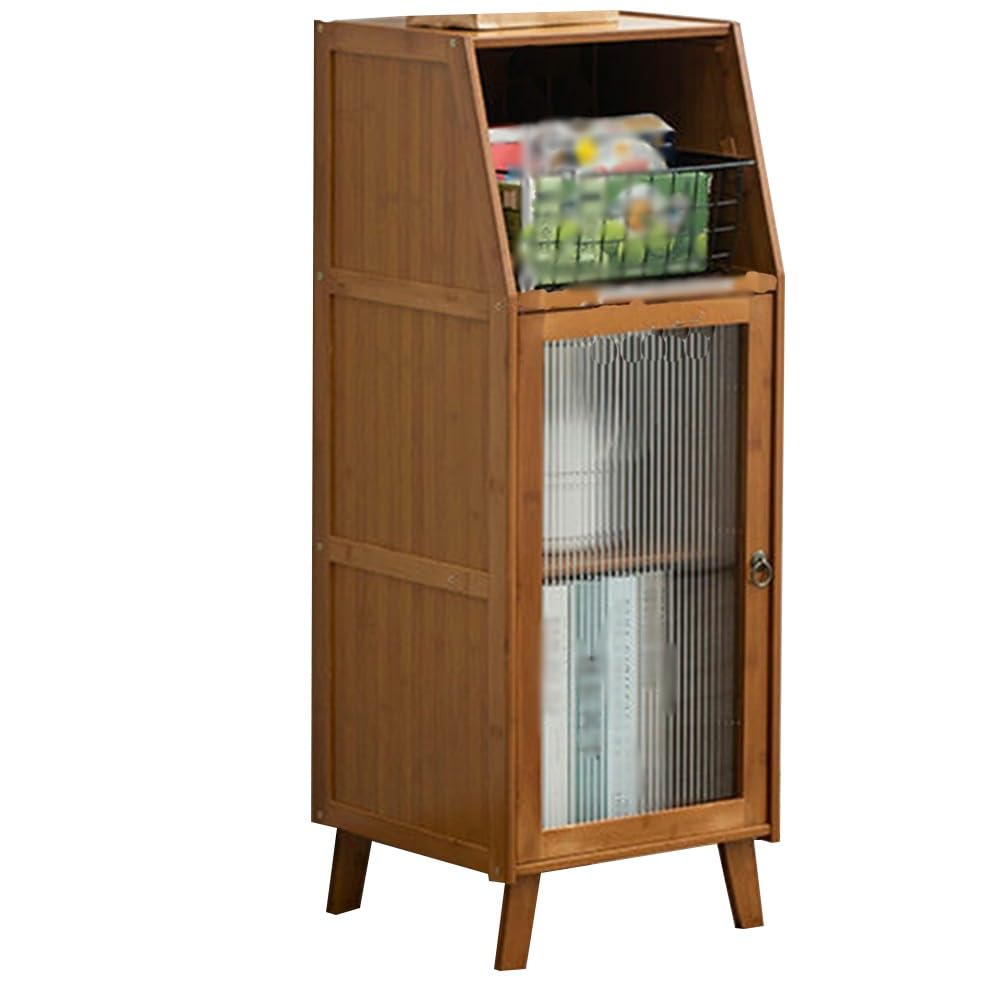Armario de cocina con puerta de cristal y mueble buffet elegante para salon