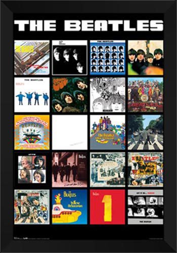 Beatles Album Covers Framed Art Print