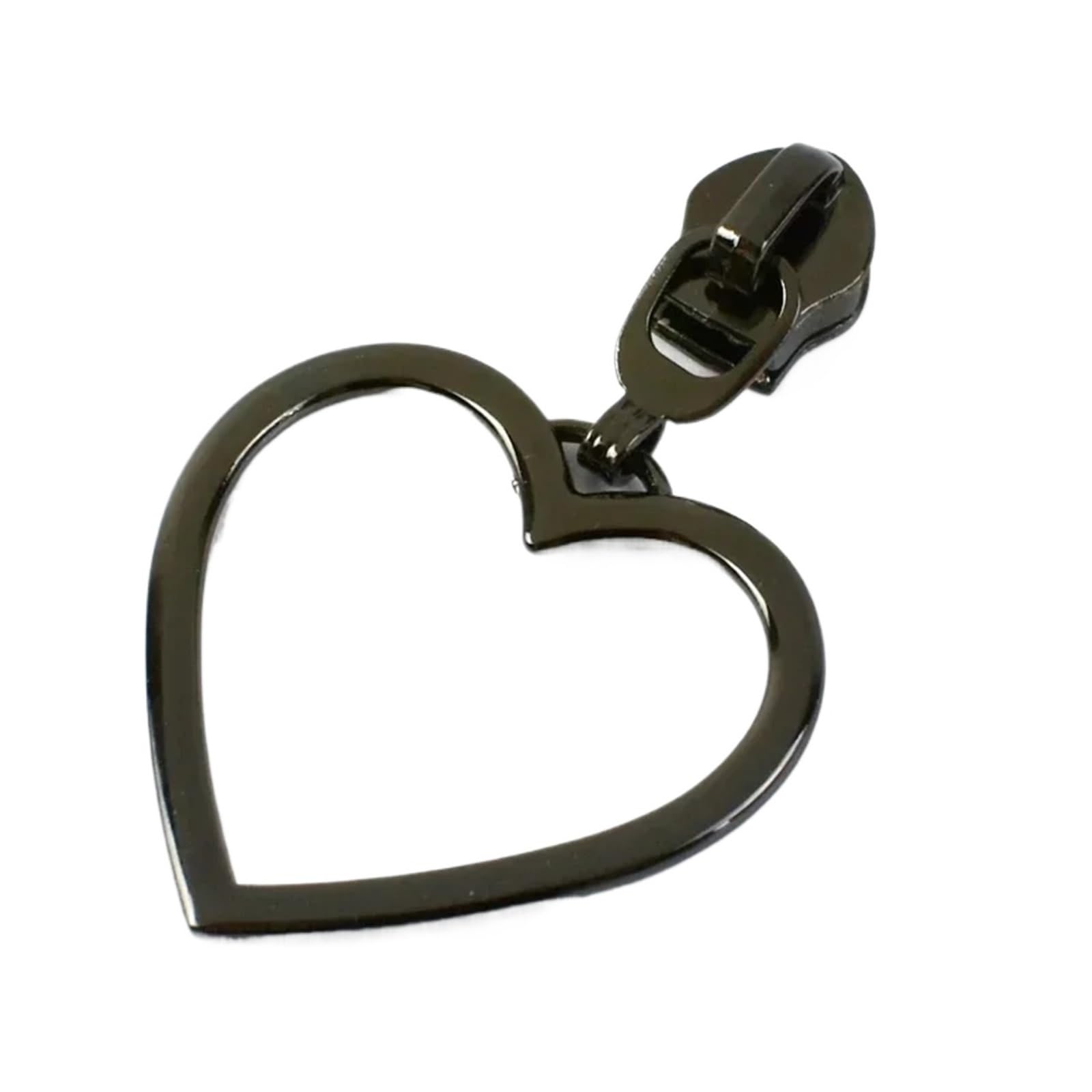 Zipper Pull Replacement Parts, Black No5 Zipper Pulls 50 Pcs for Nylon Zippers(1-Black)