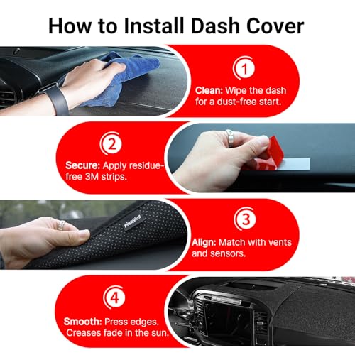 Pigenius Dash Cover for Ram 2500-5500 2019-2026, Polyester by Pigenius - Used condition - Image 7