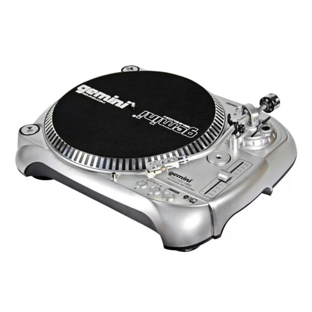 Gemini TT-1100USB Professional Audio Manual Belt-Drive Classic USB Connectivity DJ Turntable with Adjustable Counter Weight and Anti-Skating Controls