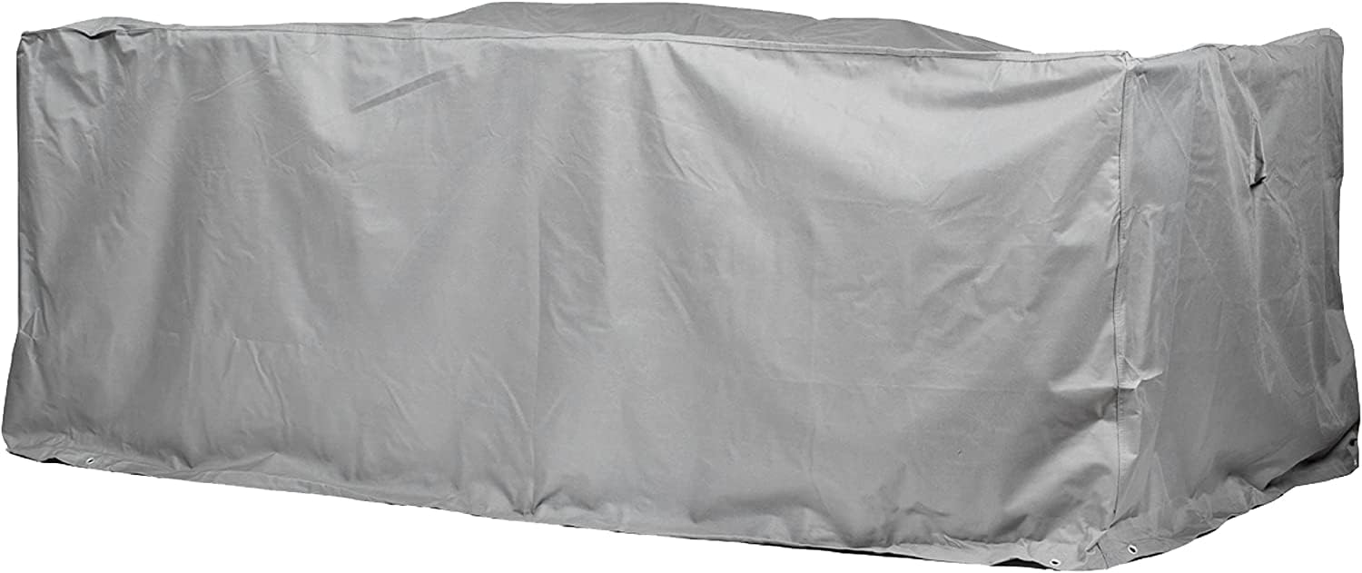 Funda Protectora para Muebles de jardín, Mesa Rectangular | 200 x 160 x 94 cm | Poliéster Tejido Oxford 600D, Color: Gris