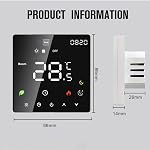 Smart Thermostat for Home Touchscreen Weekly Programmable WiFi Temperature Control with Child Lock Auto Manual Mode IP20 Digital Electric Underfloor Heating （Electric Heating）