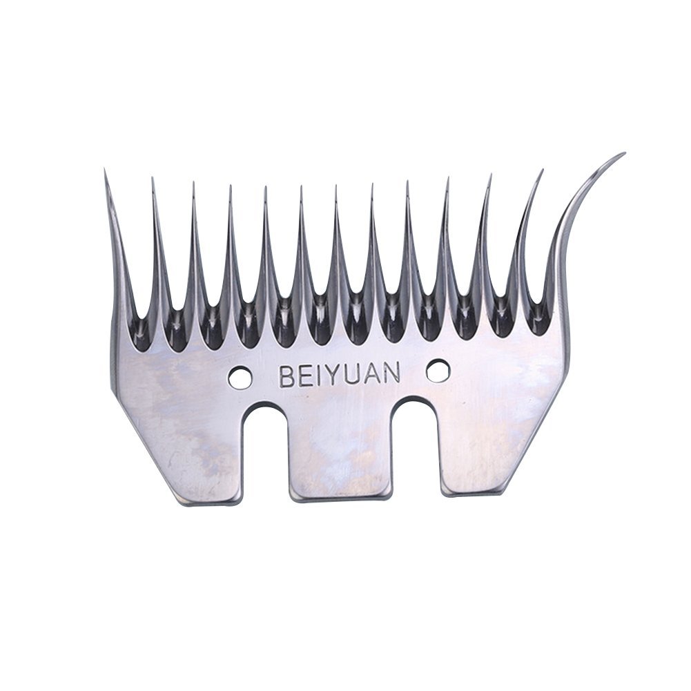 13 Dientes BEIYUAN Cuchilla Curva,4.5 mm de Espesor,Cuchilla Esquilando Lana Esquilando Alpaca