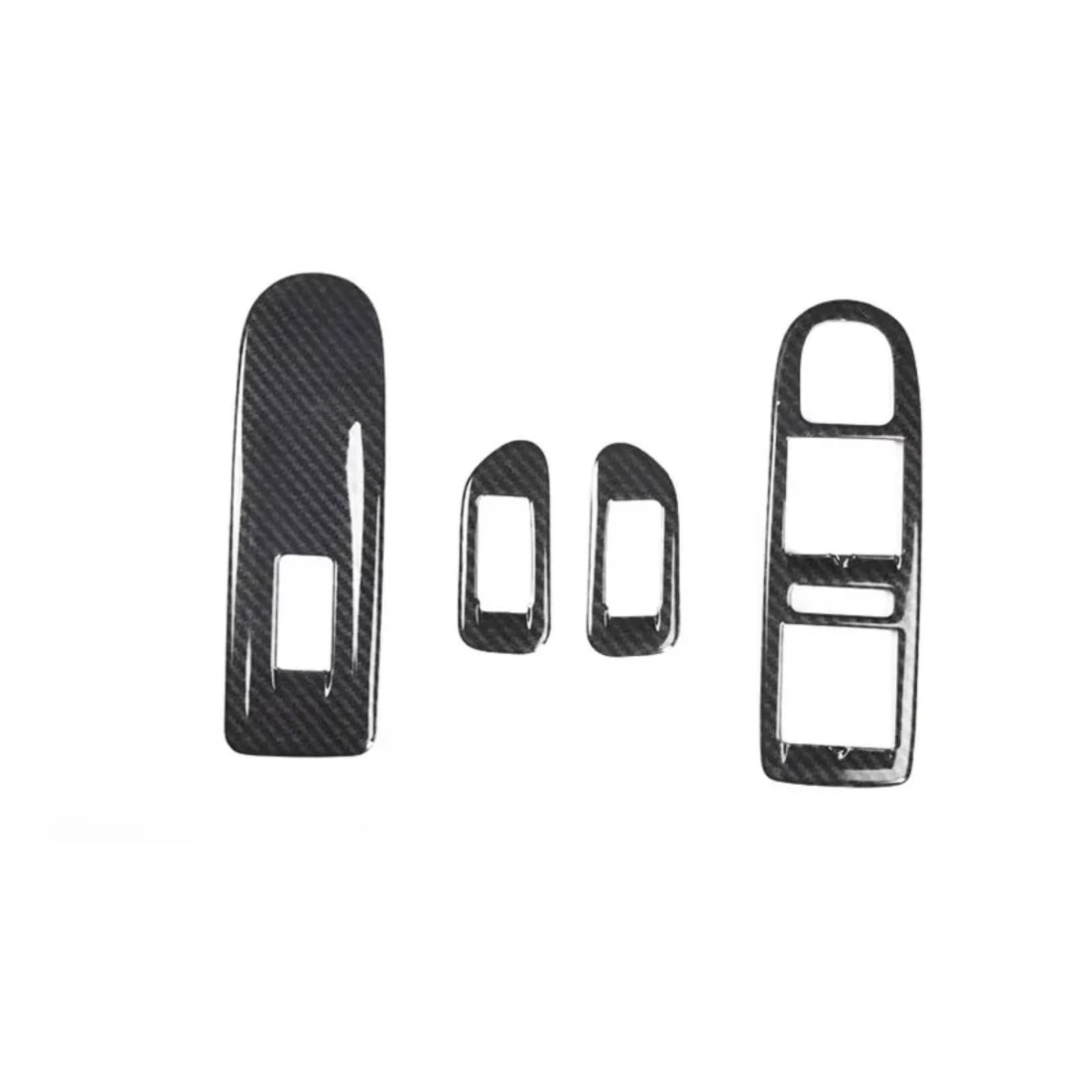 Interior Trim for Golf 6 MK6 2009-2013 Interior Trim 5D Car Accessories Carbon Fiber Center Console 5D Car Stickers ABS Panel Auto Central Inner(C Power Window)
