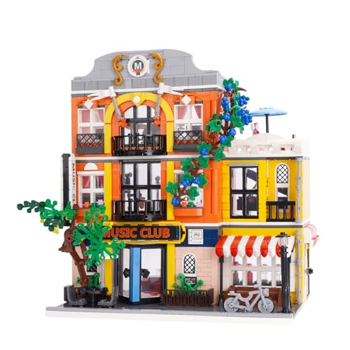 Geniteen Casa De Bloques De Construcción Conjunto Cafetería