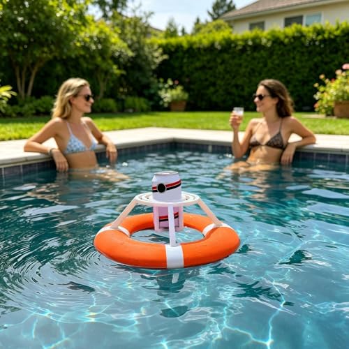 Support de boissons flottant pour stabiliser vos canettes sur l'eau sans basculer - 6