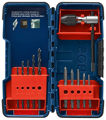 Bosch BDT11S Gewindebohrer und Bohrer, Kombi-Set, 11-teilig – Ansicht 2