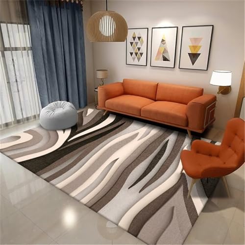 Tapis descente de lit marron 160x250cm facile à nettoyer - 2