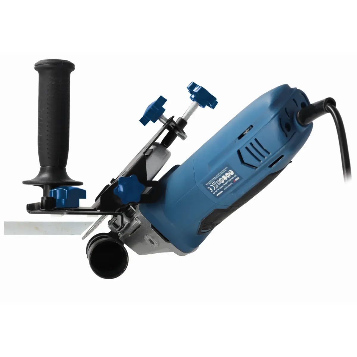 DEDRA 45°-Winkel-Anfasaufsatz für Winkelschleifer Winkelschleifer Halterung für 115/125 mm Tile Cutter, effizientes Schneiden von Fliesen, Stahl, Kompatibilität mit verschiedenen Staubsaugern