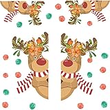 HSHA Aufkleber Weihnachtsdekoration Zimmerwand Hintergrund Wohnzimmer Aufkleber Wand Wand Wandaufkleber Super Wandtattoo (Multicolor, One Size)