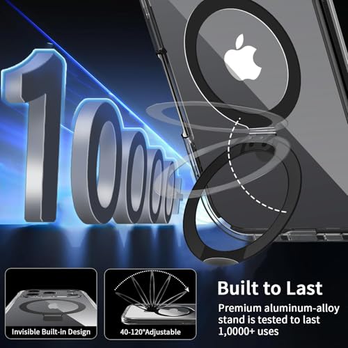 [Built-in Anti Peep Screen Protector & Invisible Magnetic Kickstand] Privacy Case for iPhone 17 Pro Max 6.9'' [Integrated Lens Protection] [Compatible with MagSafe] Full-Body Drop Proof Case -Black by KMAMBAG - Used condition - Image 6