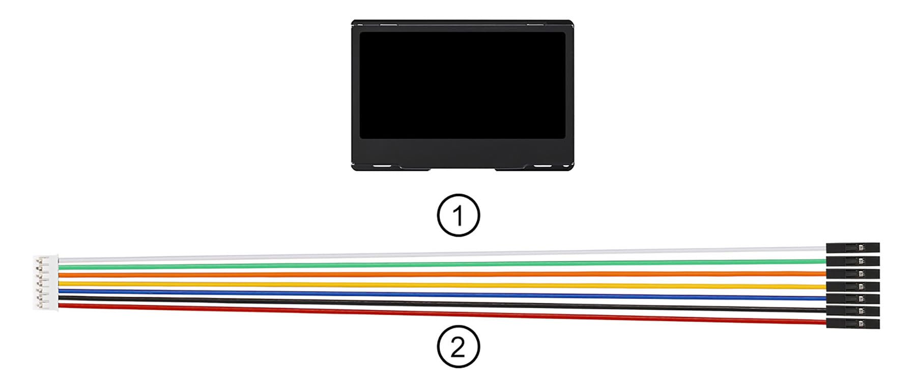 2.42inch OLED Display Module - 128x64 Resolution, SPI/I2C, Compatible with Raspberry Pi/Arduino, SSD1309 Driver Chip with Metal Case (Yellow)