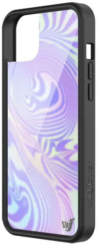 Miniatura 2 de Wildflower Fundas  Funda energética, compatible con Apple iPhone 13  Blanco, morado, Aura, lindo, moderno, moderno, regalo, protector negro,