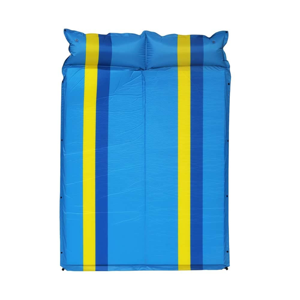 YATAI Sleeping Bag With Air Pillow for 2 person & kid Suits All 3 Seasons (Summer, Spring, Fall) Warm & Cool Weather - Lightweight, Waterproof Indoor & Outdoor Use for Hiking and Camping (Blue)