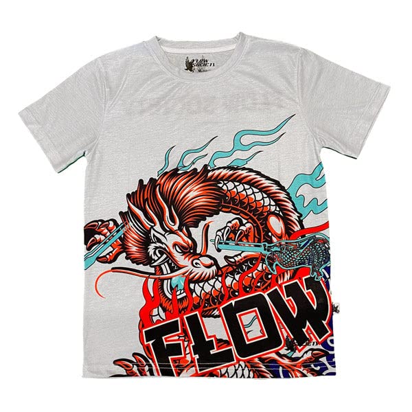 Flow Society Mens Dragon Lax Athletic Tee Shirt…