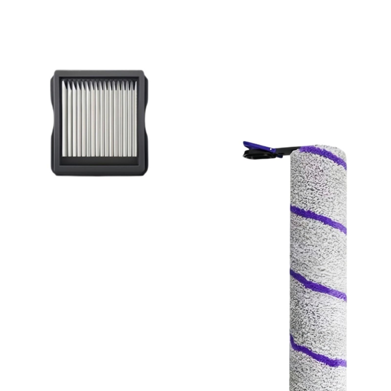 Kit Filtro Spazzola Rullo, Compatibile Con Rowenta, X Clean 12