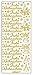 Ursus 59300058 - Kreativ Sticker, Frohe Weihnachten 1, gold, 5 Blatt, selbstklebend, Ideal zur Kartengestaltung und zum Dekorieren von Geschenken, Stickerbogen ca. 10 x 23 cm