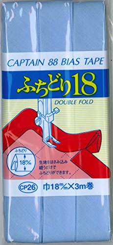 CAPTAIN88 キャプテン ふちどり 18 バイアステープ 18mm幅×3m巻 #523 水色系 CP26