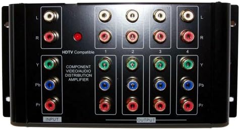 Component Audio Video Distribution Amplifier 1 input x 4 output