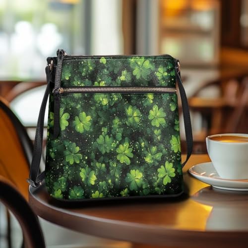 HUGS IDEA St Patrick's Day Crossbody Bag Fashion Shoulder Handbag for Holiday Party Bucket Bag3