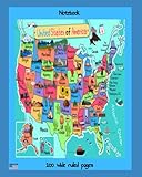 Photo Gallery united states of america notebook: map of the great states for kid s Photo Gallery united states of america notebook: map of the great states for kid s