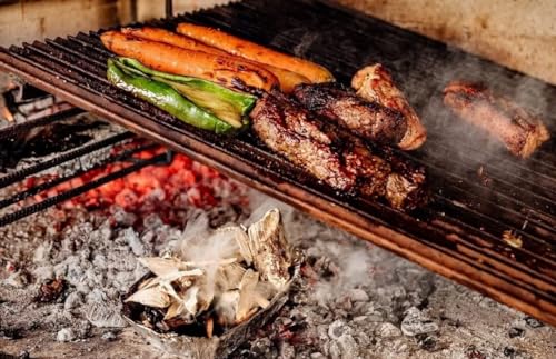 Kit 4 sacos lenha para defumação real smoke brasa parrilla maceira pecan mix laranjeira