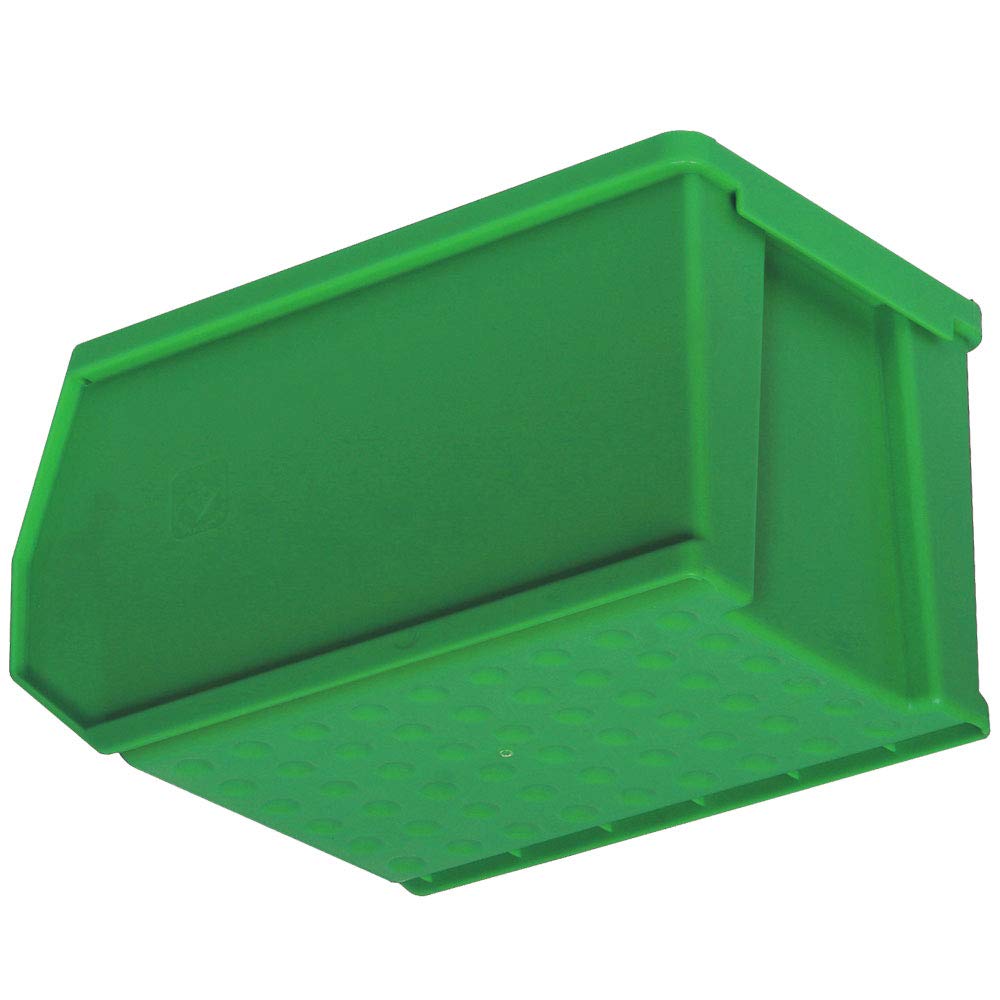 BRB LB4 Lot de 25 boîtes de rangement avec 4 rails muraux Vert 2,9 l 235 x 145 x 125 mm