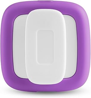 Livia Menstrual Pain Relief Device, Purple - Period Pain Off Switch - Portable and Travel-Ready with Stick-on Gel Pads for Cramps - Rechargeable, 12-Hour Battery Life - Complete Kit