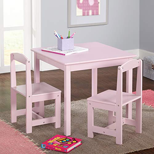 Target Marketing Systems 3 Piece Hayden Kids Table and Chair Set, Pink - Thumbnail 3