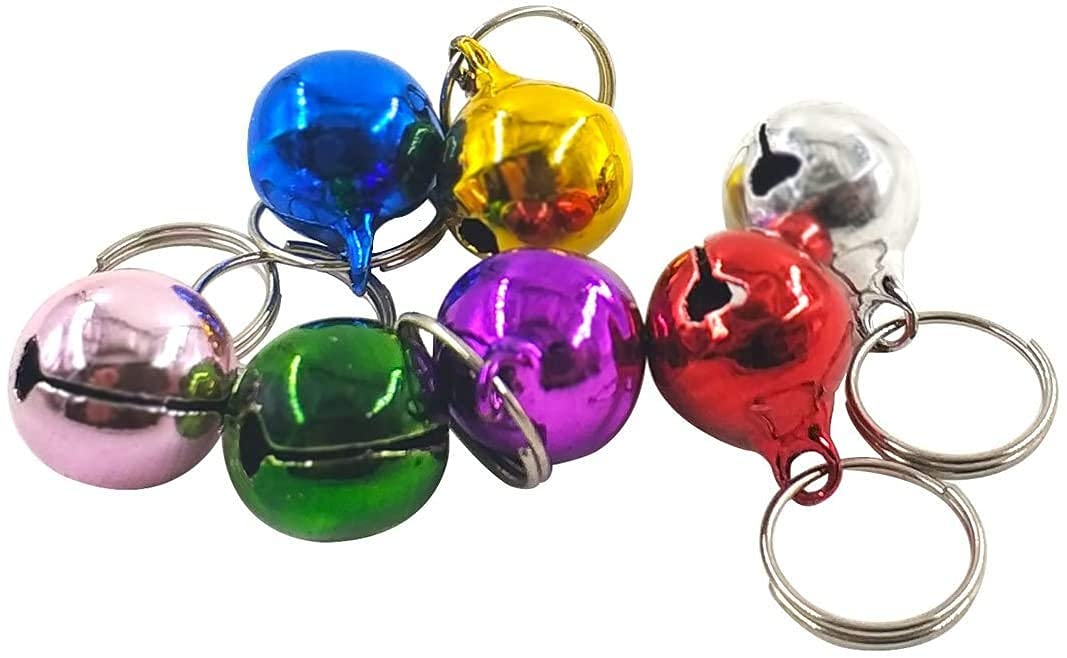 HIZU PETS Dog Bells Dog Charm Bells Pet Pendant, Anti-Lost Training Bells for Collars, Suitable for Pet Pendant Accessories, Random color Color May Vary… (8.PCS PLAIN BELL) (B0C496L11D) Amazon Price History, Amazon Price Tracker